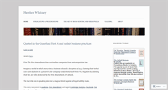 Desktop Screenshot of heatherwhitney.com